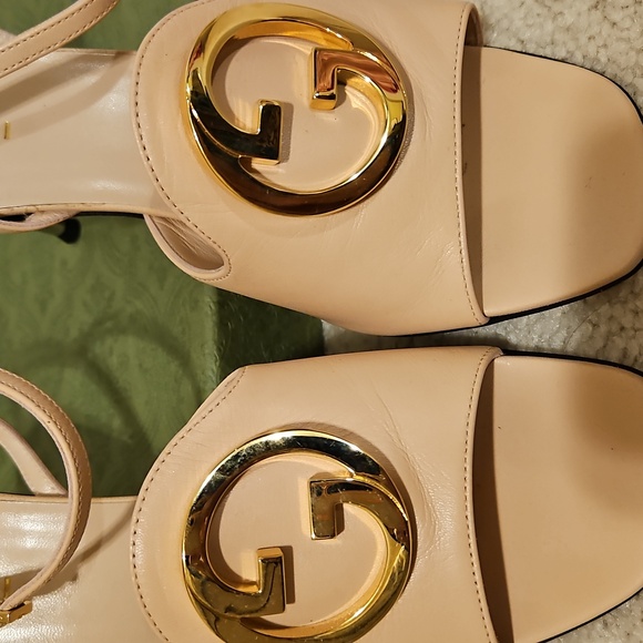 🛑GUCCI Blondie Leather Sandal - Picture 3 of 7
